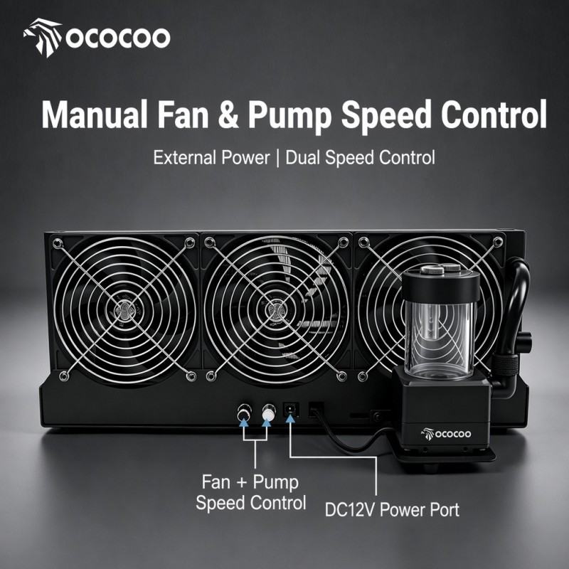ชุดระบายความร้อนด้วยน้ำแบบภายน - External Radiator Water Cooling Kit บทวิจารณ์และราคา